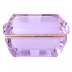 Faceted Murano glass box